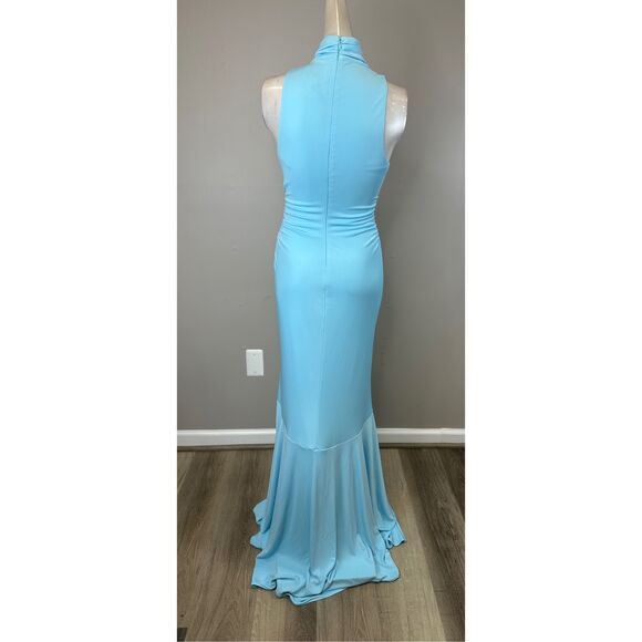 Cinq à Sept Rori High-Neck Knot-Waist Gown Size US 0 $595 - Picture 10 of 12